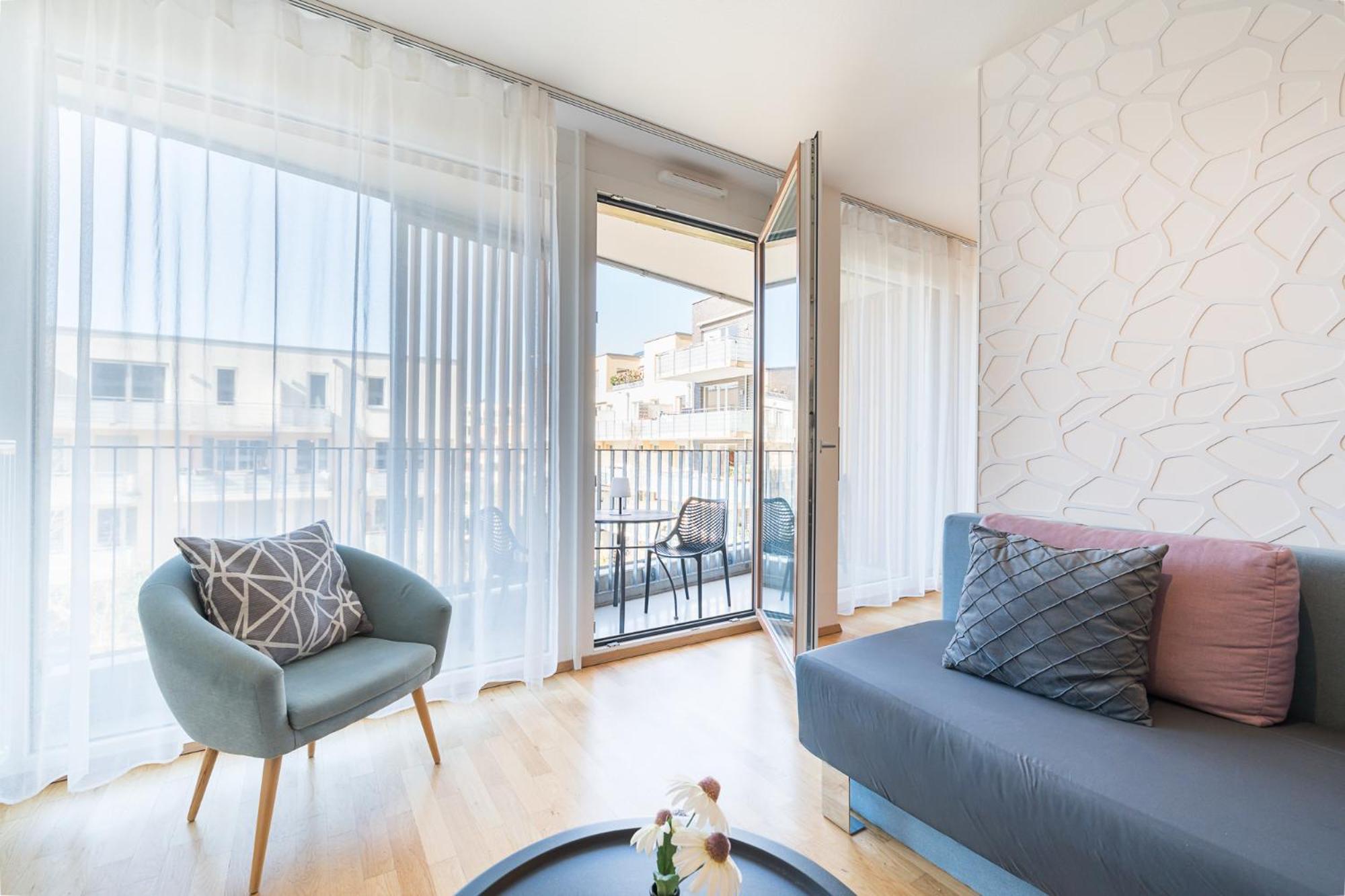 Apartment mit 1 Schlafzimmer und Balkon